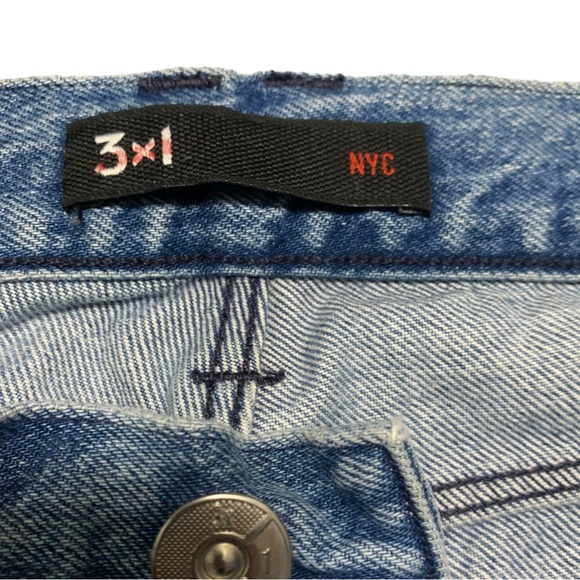 Revolve 3x1 NYC Frayed Hem Cropped Button Fly Stella Jeans Women’s Size 27 - Picture 6 of 8